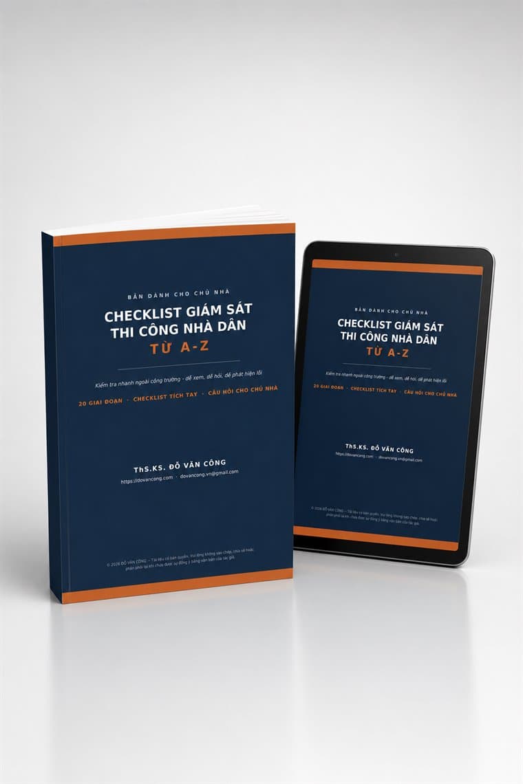 Gói Cơ Bản — Checklist Giám Sát Thi Công Nhà Dân